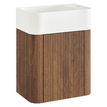 Nomad 460mm Walnut Wall Hung Single Vanity